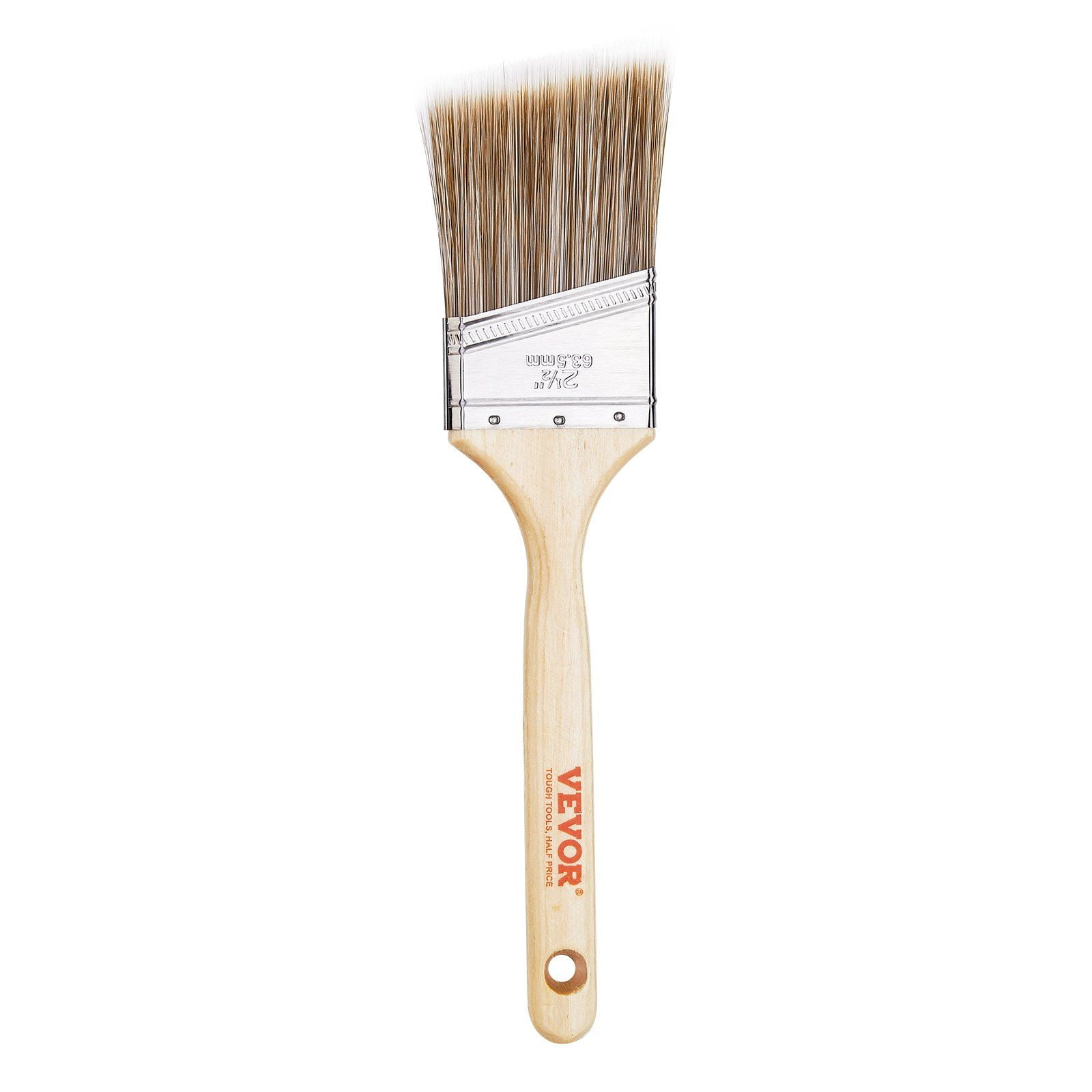 12-Piece Angled Paint Brush Set, Treated Wood Handle, for Latex/Oil Paints & Stains