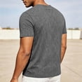 thumbnail image 6 of Aofany Summer T Shirt Men Solid Color Short Sleeve T-Shirts Casual V-Neck Big and Tall Mens Pullover Shirts, 6 of 6