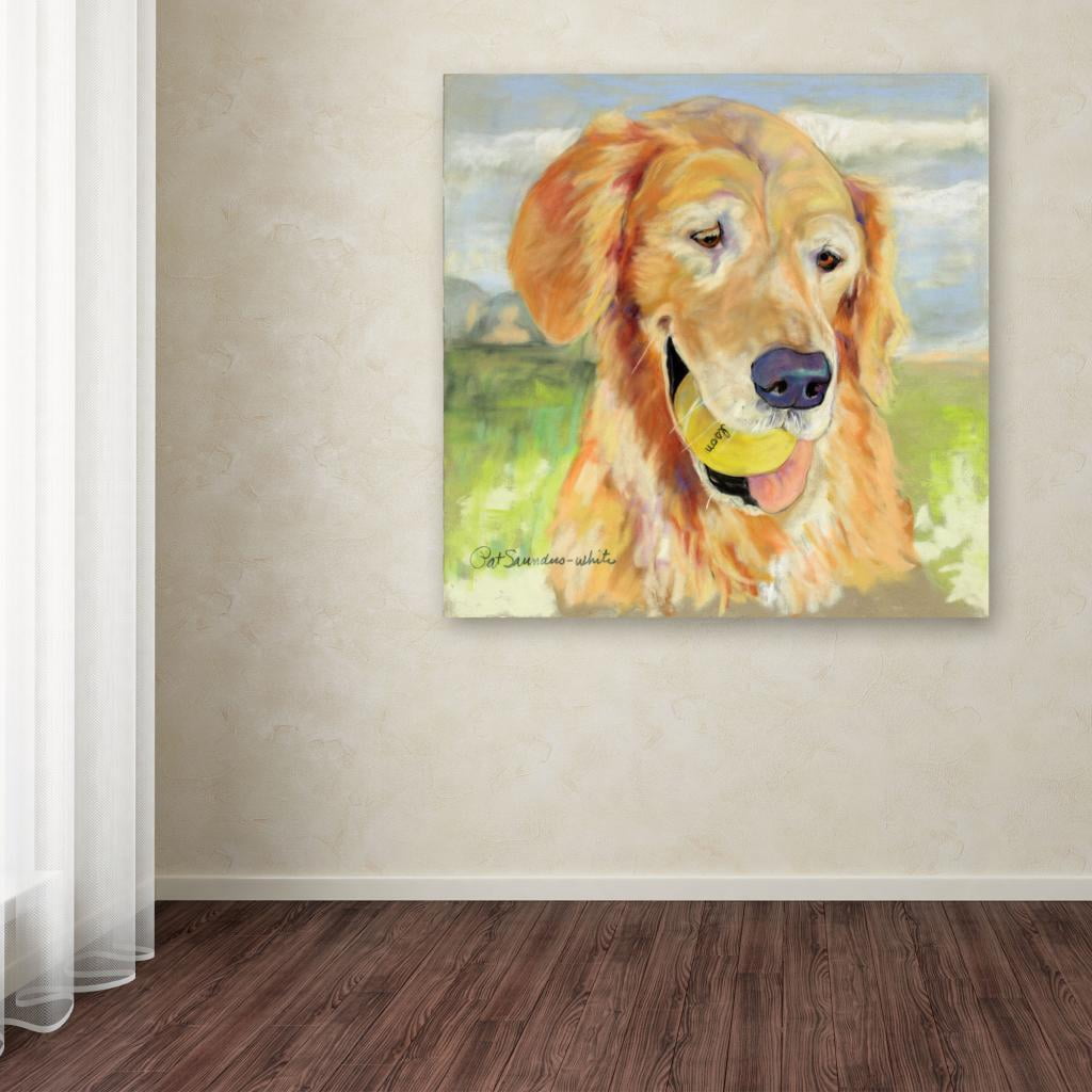 Trademark Fine Art "Gus" Canvas Art by Pat Saunders