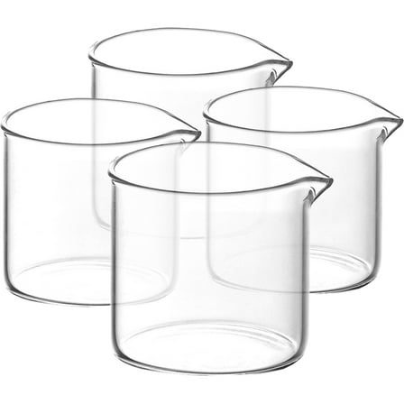 4pcs  Glass Milk Pitchers Household Kitchen Milk Pitchers Pouring Dispenser Kettles for Home