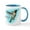 White/Blue Inside, variant on CafePress - Ruby Throated Hummingbird Mug - 11 oz Ceramic Mug - Novelty Coffee Tea Cup