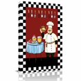 thumbnail image 2 of Canvas Wall Art Chef Kitchen Canvas Art Print Gourmet Black White Buffalo Plaid Pictures Wall Decor for Living Room Bedroom Artwork Decorations Stretched Framed Ready to Hang 11"x14", 2 of 9