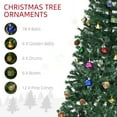 thumbnail image 4 of HOMCOM Arbre de Noël 5 Pi Saisonnier des Fêtes Intérieur Support en Métal, 4 of 10