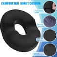 thumbnail image 3 of Almohada Seat Cushion BlissTrends Donut para posparto, color negro, 3 of 7