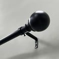 thumbnail image 4 of (2 pack) Better Homes & Gardens 1” Matte Black Metal Ball Curtain Rod Set 42-120”, 4 of 8