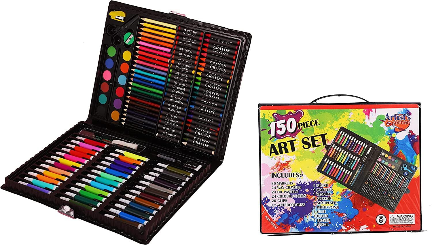 Codream 150 Piece Deluxe Art Set, Artist Drawing&Painting Set, Art Supplies  with Plastic Case, Professional Art Kit for Kids, Teens and Adults