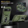 thumbnail image 5 of KOMI for Google Pixel 9a Case with Screen Protector and with Camera Cover, 360°Military Grade Rotatable Kickstand (Heavy Duty) Shockproof Protective, Case for Google Pixel 9a Army Green, 5 of 5