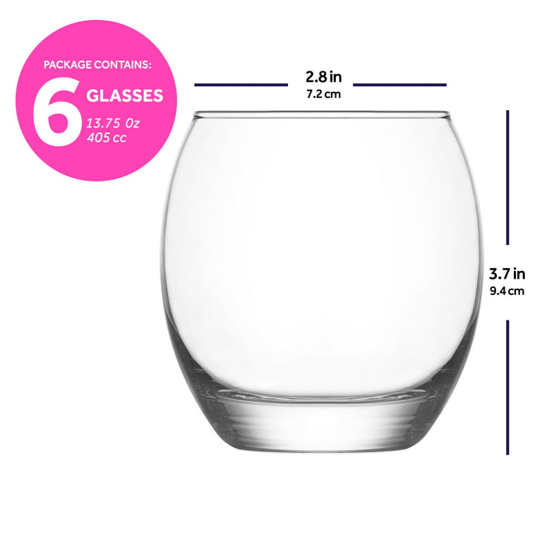 Lav Empire 6-Piece Highball Glasses Set, 17.25 oz