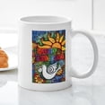 thumbnail image 5 of CafePress - Happy Holidays Christmas Peace D - 11 oz Ceramic Mug - Novelty Coffee Tea Cup, 5 of 6