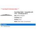 thumbnail image 2 of Front Wiper Blade - Compatible with 1974 - 1978 Nissan B210 1975 1976 1977, 2 of 2