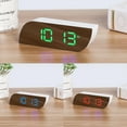 thumbnail image 3 of Digital Display Desktop Alarm Clock - Adjustable Makeup Mirror with LED Light - Desktop Alarm Clock with LED Light and Adjustable Makeup Mirror, 3 of 6