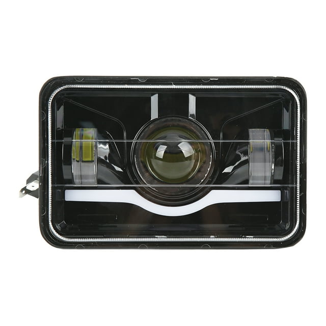 Front Headlamp, High Light Transmittance Square LED Headlights Aluminum Alloy Housing Waterproof IP67 For Car Parts