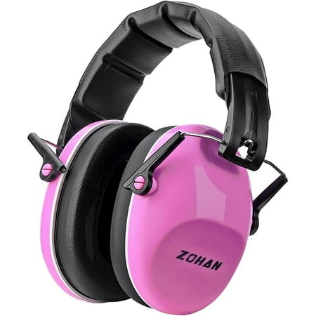 Kids Noise Canceling Headphones - 25dB NRR Kids Ear Protection Earmuffs for School, Monster Jam, Fireworks, Travel, Air Show, Concert, Autism - Pink