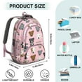 thumbnail image 5 of Pit Bull Terrier Backpack for School,Cute School Bag,Schoolbag with Adjustable Shoulder Straps & Padded Back,16.9 Inch, 5 of 5
