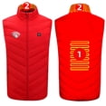 thumbnail image 2 of guisaled Heated Vest for Men Softshell Lightweight Rechargeable Electric Heated Vest Multiple Heating Zone Outdoor Hunting Vests, 2 of 3
