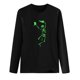 thumbnail image 5 of Camiseta luminosa de manga larga verde fluorescente de noche de Halloween para mujer Tops Fridja  hj2674, 5 of 7