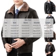 thumbnail image 2 of Guluxicc Men's Leather Jackets with Sherpa Collar Full Zipper Long Sleeve Coat Jackets for Fall Winter Casual Jackets, 2 of 5