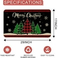 thumbnail image 3 of Christmas Door Mats Outdoor 17x29 Inch, Welcome Door Mats for Front Door, Winter Christmas Tree Farmhouse Buffalo Plaid Doormats for Indoor or Outdoor Decorations, Merry Christmas Decor, 3 of 6