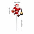 thumbnail image 3 of Ltvvegg 31in Solar Santa Claus Light Decorations, Solar Christmas Lights Outdoor with Stake, Outdoor Waterproof Solar Powered Garden Santa Claus Lights, Christmas Yard Decor, 3 of 7