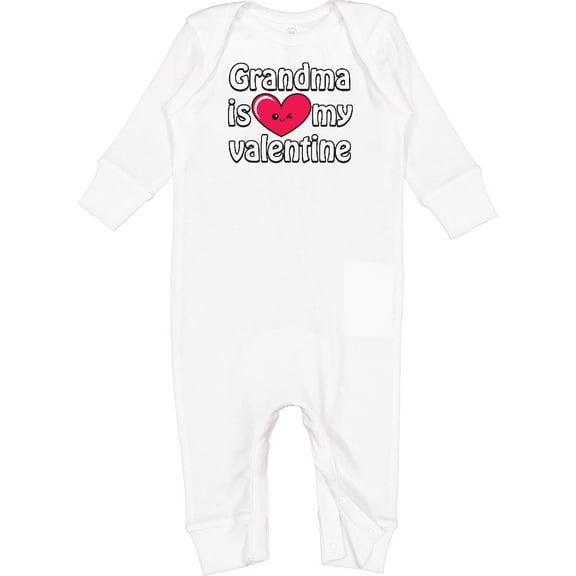 Inktastic Grandma is My Valentine Baby Romper Coveralls