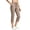 Khaki, variant on Womens High-Waist Straight-Leg Capri Pants with Drawstring-Waist and Flowy-Fabric, Soft Flowy for daily fitness workouts Pink S