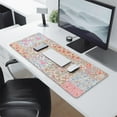 thumbnail image 2 of Long Mouse Pads for Desk,Pioneer Flower Floral Print Pattern Desk Mats on Top Of Desks, Desk Mouse Pad Extra Large with 3mm Non-Slip Base and Stitched Edge for Gaming,Office,Work,Home 31.5"x11.8", 2 of 6