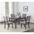 thumbnail image 4 of Topline Home Furnishings Table de salle à manger fixe grise, 4 of 4