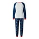 thumbnail image 3 of Pijama navideño familiar con estampado de árbol, cuello redondo clásico a juego, estilo casual, ropa de vacaciones., 3 of 8