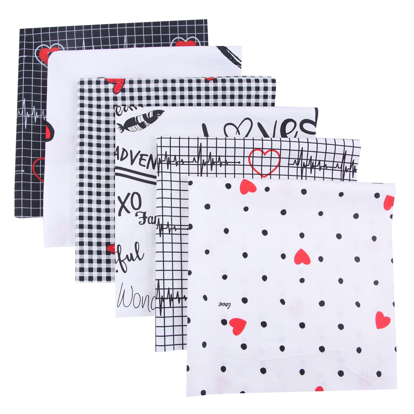 6PCS Cotton Craft Fabric DIY Sewing Scrapbooking Cotton Blending Textile Craft,Valentine S Day Fabric Heart Romantic Cotton Sewing Fabric 6PCS Cotton Craft Fabric DIY Sewing Scrapbooking Cotton Blending Textile Craft,Valentine S Day Fabric Heart Romantic Cotton Sewing Fabric