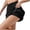 Black, variant on Womens Mini Skirt with Liner, High Waisted Pull on Built in Shorts Casual Summer Skirts, Black, XXL