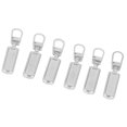 thumbnail image 3 of Metal Zipper Head, Rustproof 6Pcs Zipper Pull Tab  For Handbags Silver, 3 of 8