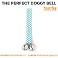 thumbnail image 4 of Mighty Paw Tinkle Bells 2.0 Dog Potty Training Doorbell, Stylish Fabric, Multi-Pattern, 2 Pack, 4 of 8