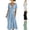 Black,Light Blue,White,Green, variant on Asgosdo Women Dresses Summer V Neck Short Sleeve Pleated Botton Casual Going Out Maxi Dress with Pockets