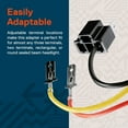 thumbnail image 3 of 2pc H4 (9003/HB2) Headlight Socket Converter Kit FOR H4652, H4656, H4666, H6545 Plug and Play Head Light Wiring Harness Connector Plug, 3 of 7