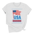 thumbnail image 4 of Womens American Flag Shirt 4th of July Shirts USA Patriotic Tee Tops, 4 of 6