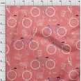 thumbnail image 4 of oneOone Cotton Cambric Dark Peach Orange Fabric Bicycle Sewing Craft Projects Fabric Prints By Yard 42 Inch Wide, 4 of 6