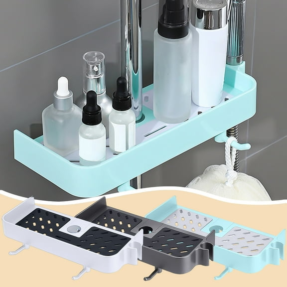 XGFHYJEH Shower Caddy, Shower Organizer, Bathtub & Shower Organizers, Adhesive Wall-Mounted Shower Shelves with Suction Cup, Shower Storage Shelf for Bathroom