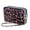 Brown Leopard Print, variant on Three-Zipper Clutch Bag Long Waterproof Travel Wallet With Detachable Wristband For Women