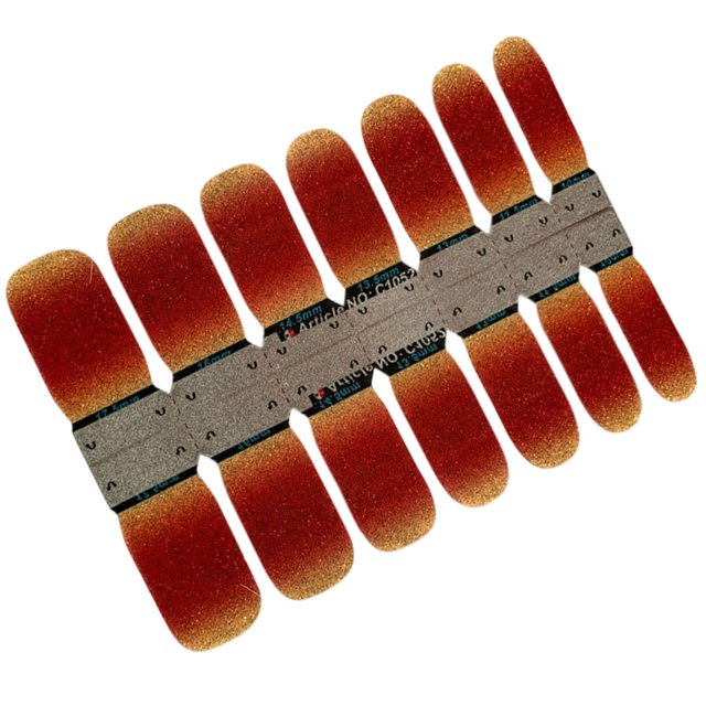 Qarigey Adhesivo para uñas, estilo autoadhesivo, textura esmerilada, fuerte viscosidad, cobertura completa, puntas de manicura llamativas y encantadoras Juegos de manicura C1052 Qarigey CE011893-08B