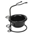 thumbnail image 5 of 2pcs Shaving Brush Stand with Bowl Stable Base Dust Proof Metal Holder Shaving Soap Bowl, 5 of 5
