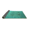 thumbnail image 2 of Ahgly Company Indoor Square Oriental Turquoise Blue Industrial Area Rugs, 6' Square, 2 of 4