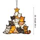 thumbnail image 3 of onlyliua ¡ ¡Promoción de Temporada! Gatos de Navidad Árbol de Navidad Atrapasueños 2024 Interior Decorativo, 3 of 7