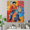 thumbnail image 4 of Abstract Cowboy Horse Rider Wall Art Canvas Print. Suitable for Living Room， Bedroom， Dining Room， Hallway， Office， Hotel Decor., 4 of 8