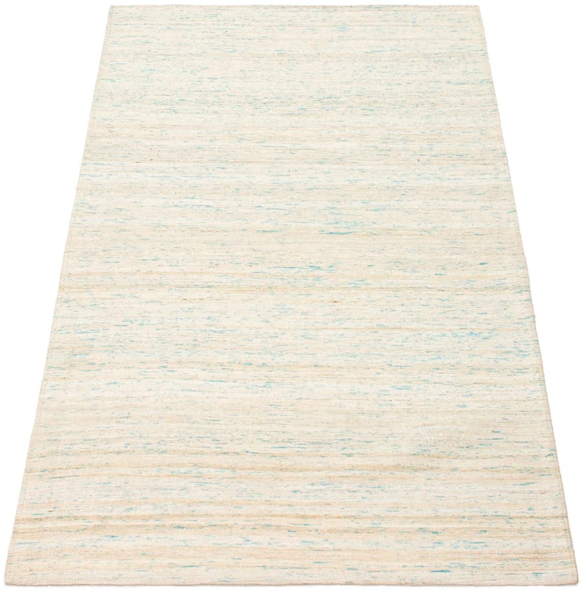 ECARPETGALLERY 5'1" x 8'0" Transitional Collage Handmade Area Rug for Living Room, Dining Room and Bedroom in Ivory