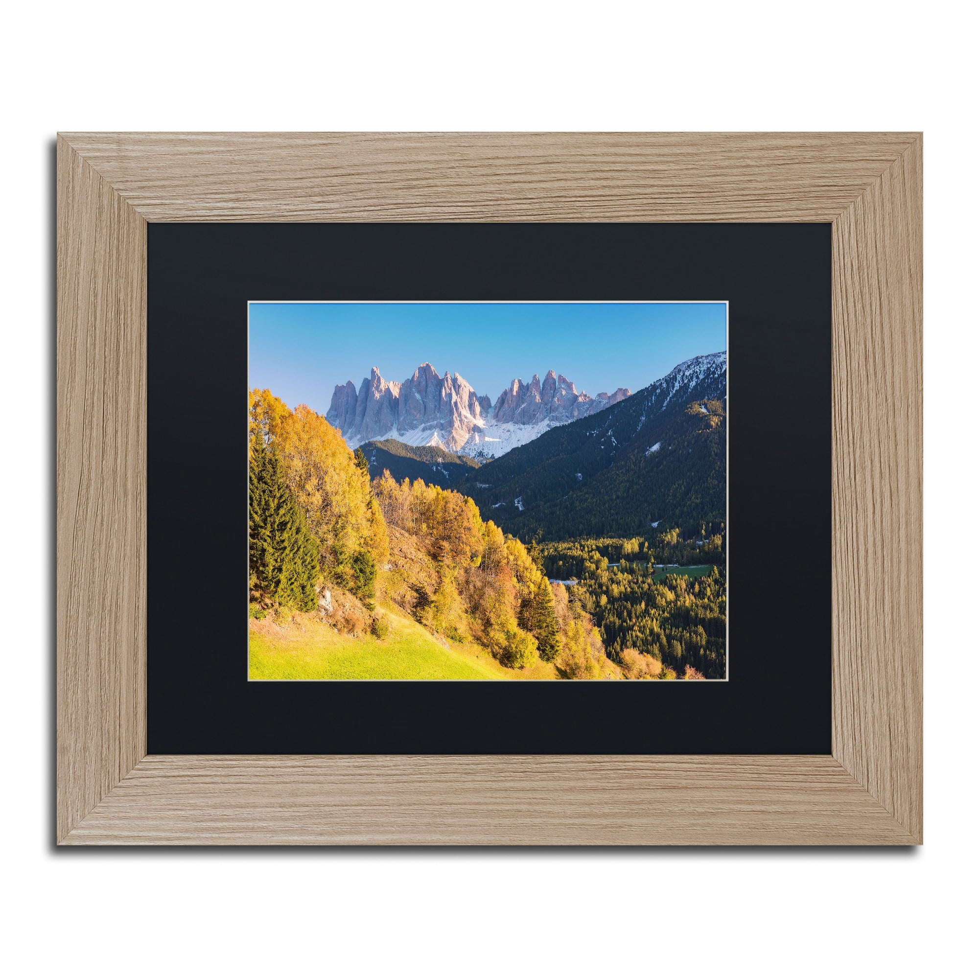Trademark Fine Art "Autumn Grandeur" Canvas Art by Michael Blanchette Photography Black Matte, Birch Frame
