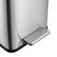 Qualiazero 2.6 Gallon Trash Can, Stainless Steel Step On Bathroom Trash ...