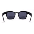 thumbnail image 2 of Retro Classy Keyhole Thick Horn Rim Hipster Sunglasses Matte Black, 2 of 4