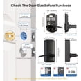 thumbnail image 4 of Veise Keypad Door Lock with Handle, Keyless Entry Door Lock, Easy Installation, Matte Black, 4 of 9