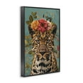 thumbnail image 3 of Stupell Industries Floral Crown Wild Cheetah Animals Painting Black Framed Art Print Wall Art, 12 x 18, 3 of 8