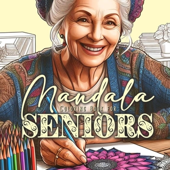 Pre-Owned Mandalas for Seniors Coloring Book for Adults: Mandalas Coloring Book for Adults - Simple Mandalas Coloring Book for Adu, (Paperback)